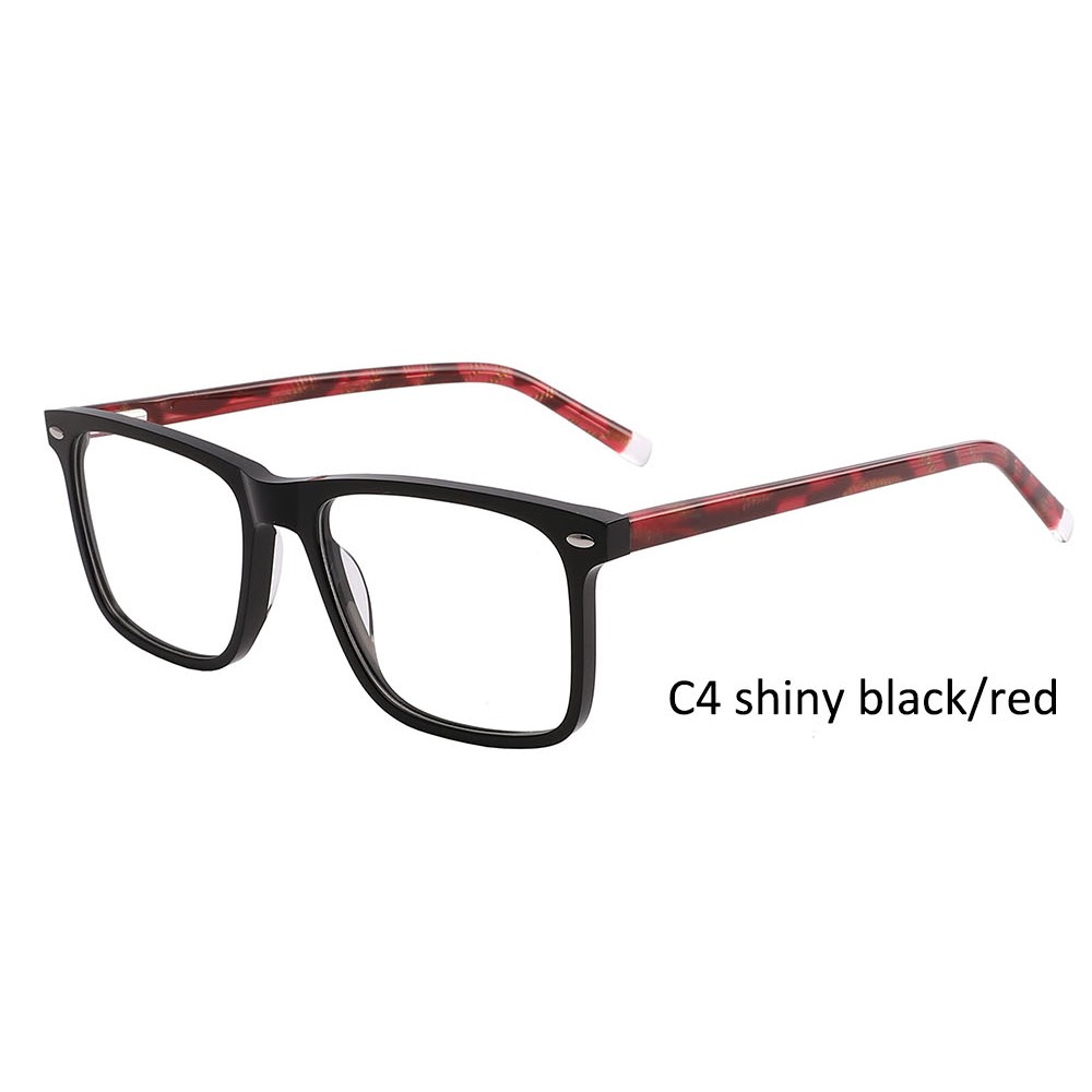 Stock Acetate With Metal Eyewear Plastic Anti Blue Light Blocking Glasses Acetate Optical Eyeglasses