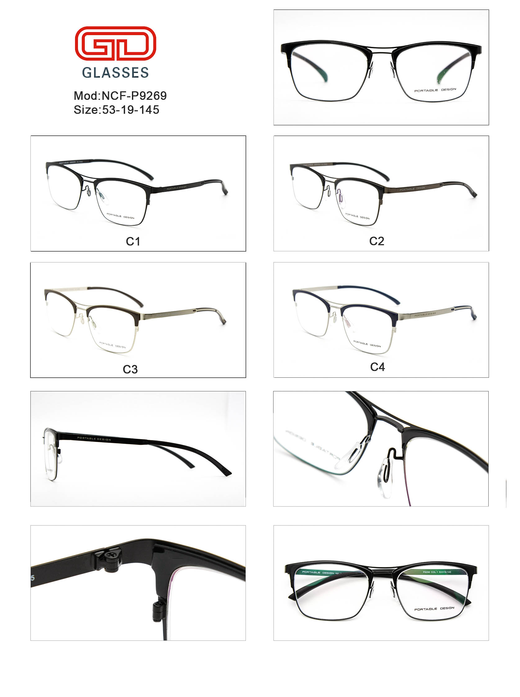 Metal Optical Eyeglasses Beautiful Eyewear Frames