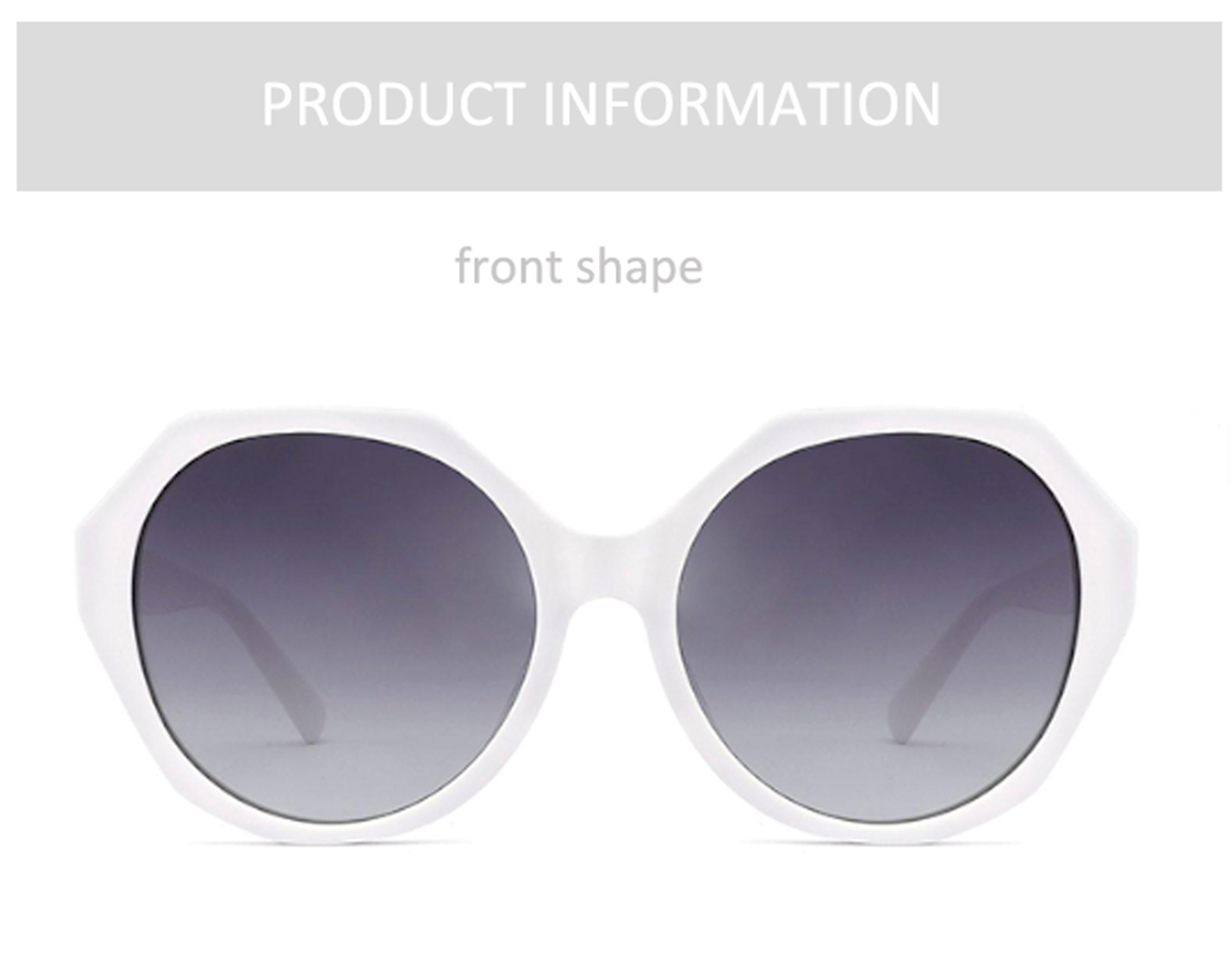 Square Frame Oversized Sunglasses Fashion