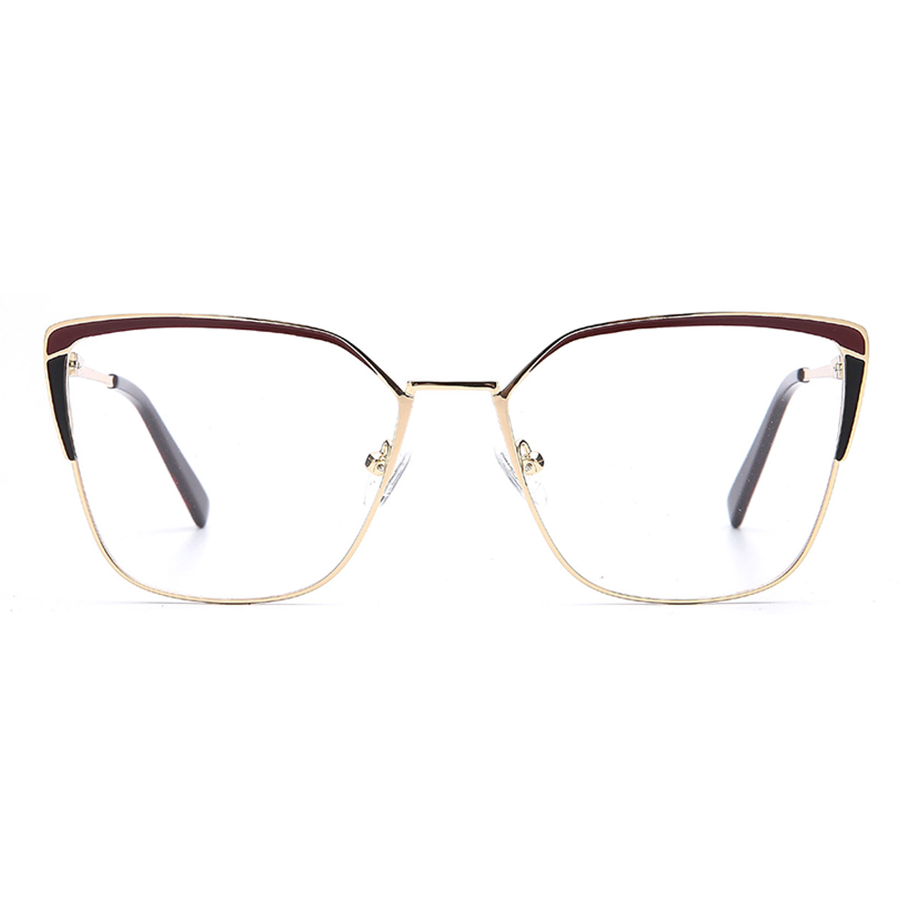 China Wholesale Clear Eyeglasses Frames Metal Optical Frame
