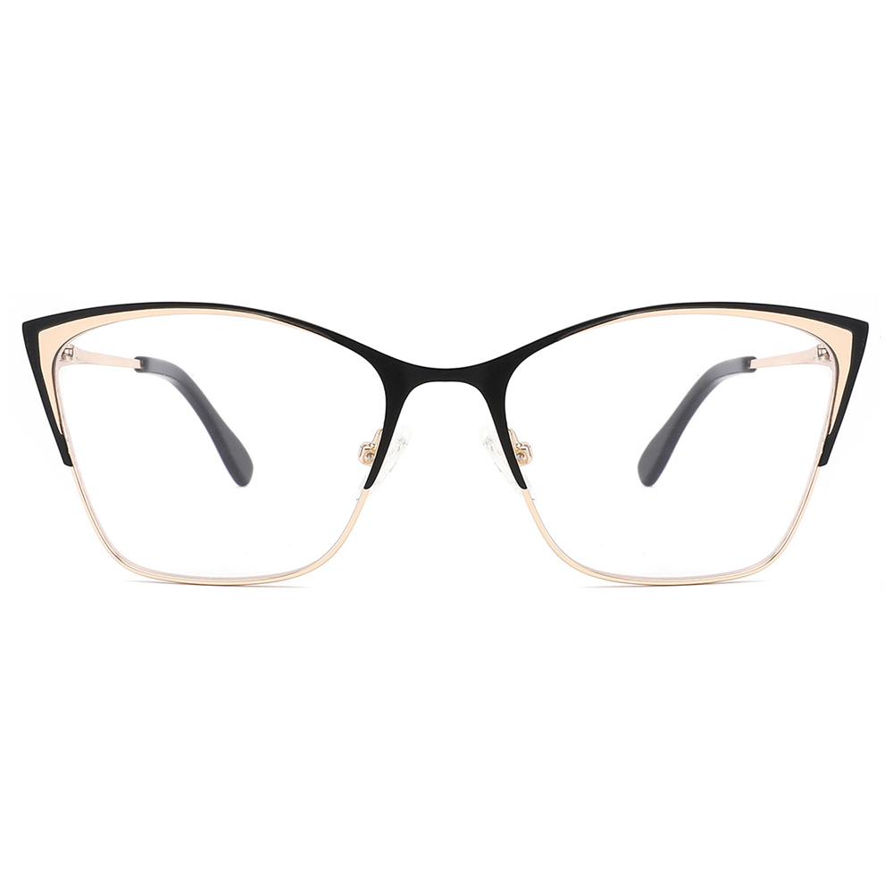 China Fashion Frame Optical Glasses Metal Gold Frame Glasses