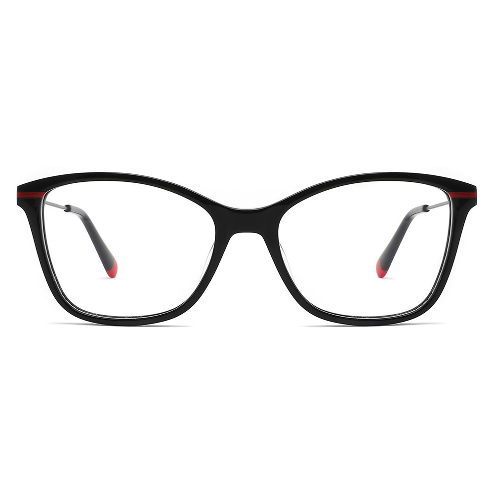 High Quality Trendy Eyewear Acetate Metal Woman