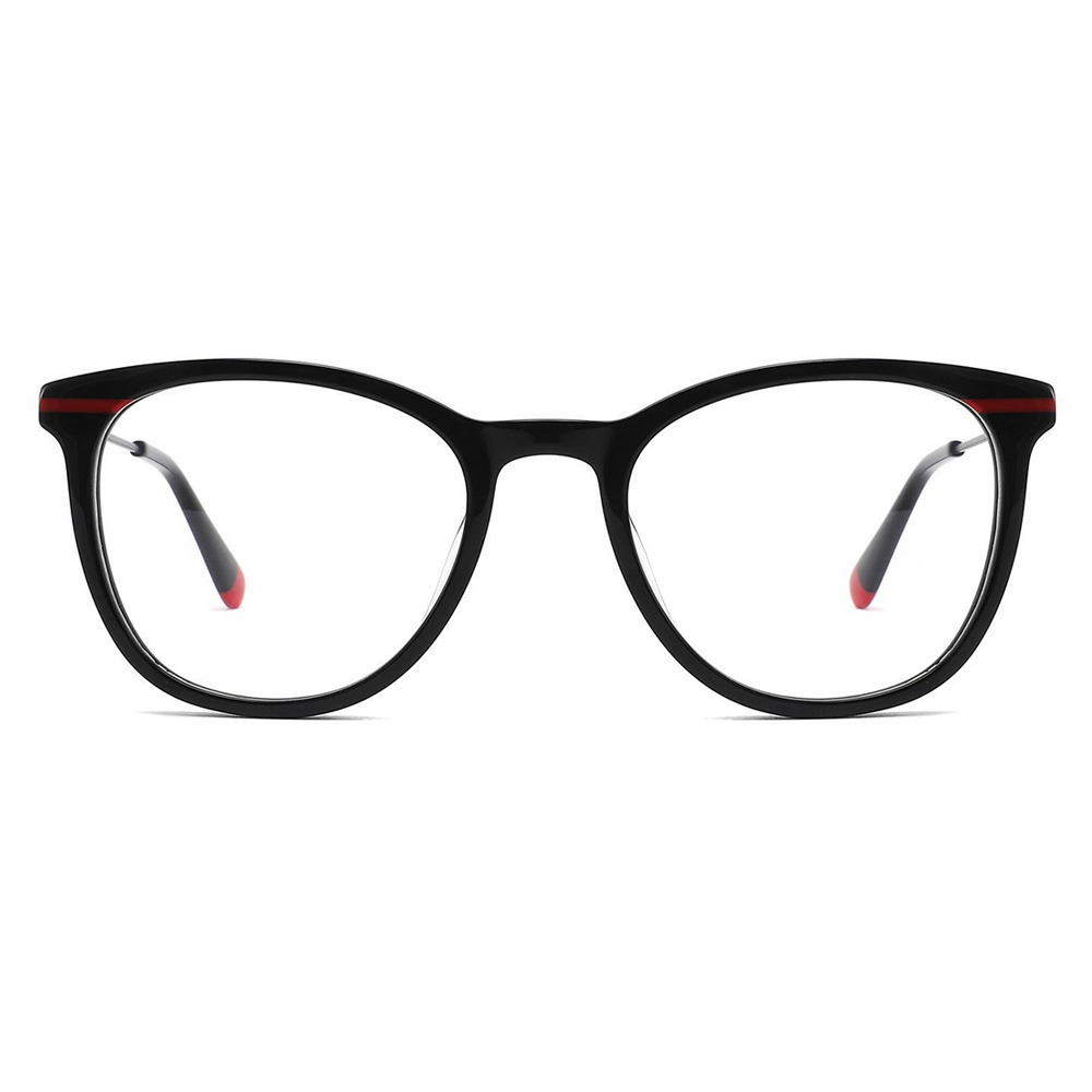Newest Design Fashion Women Optical Frames Spectacle Metal Acetate