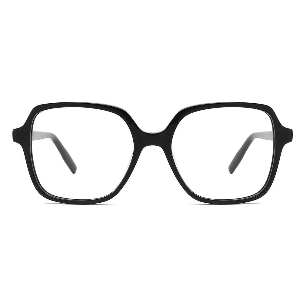 Acetate Eyewear Unisex Stripe Blue With Metal Temple Glasses
