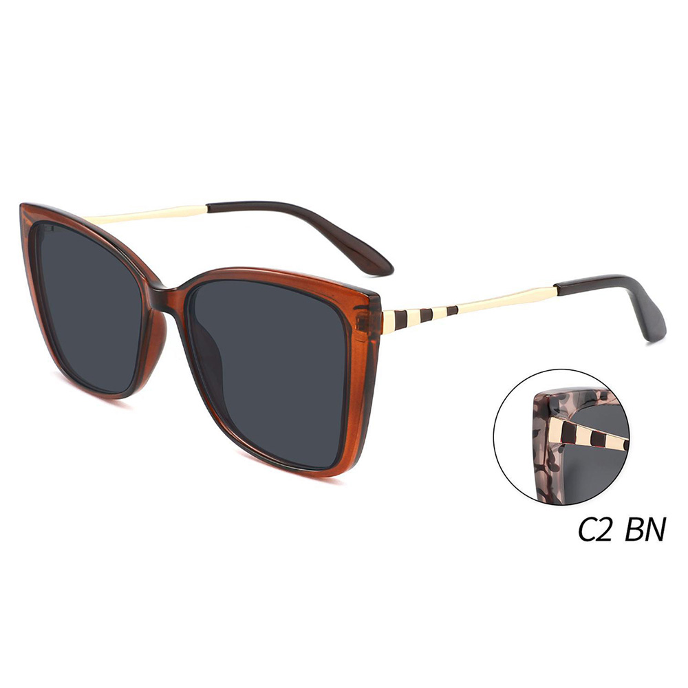 Trending Fashion Tr90 Sun Shades Vintage Oversizes Sunglasses